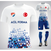 Baskılı Futbol Forması 001 2 Günde Kargo